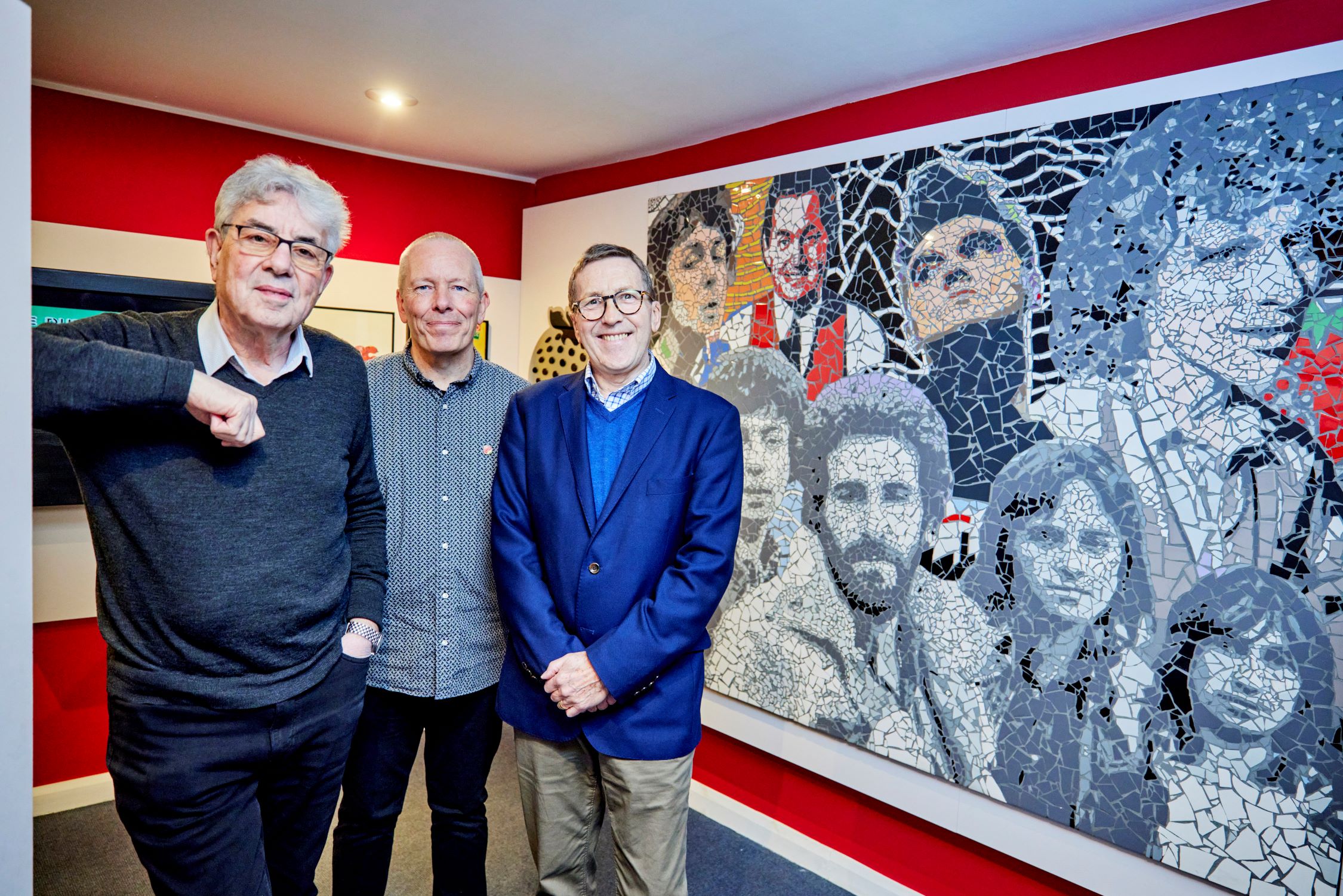 Infront of the Strawberry  Studio display at Stockport Museum  