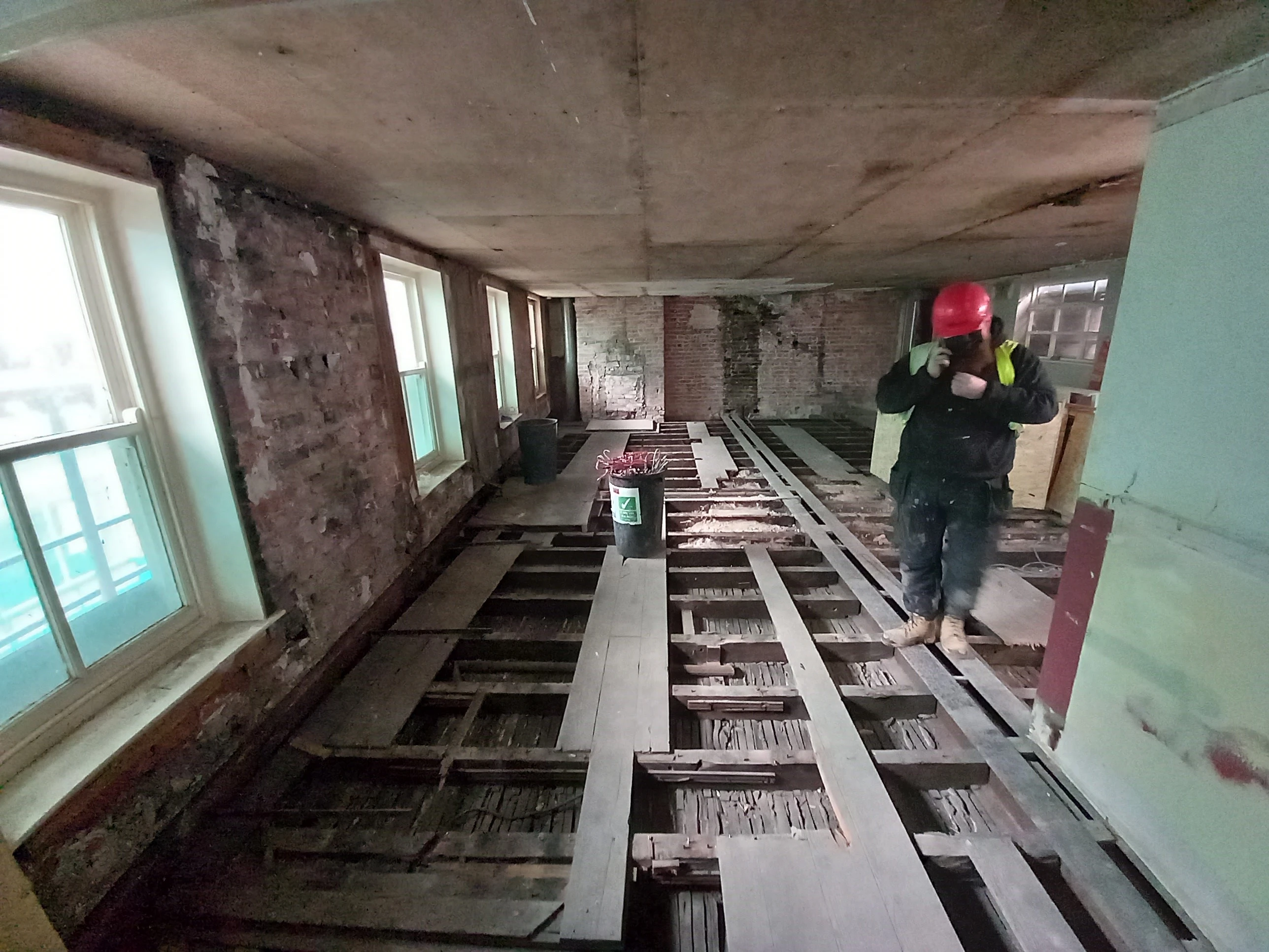 Underbanks - Construction taking place at the Underbanks