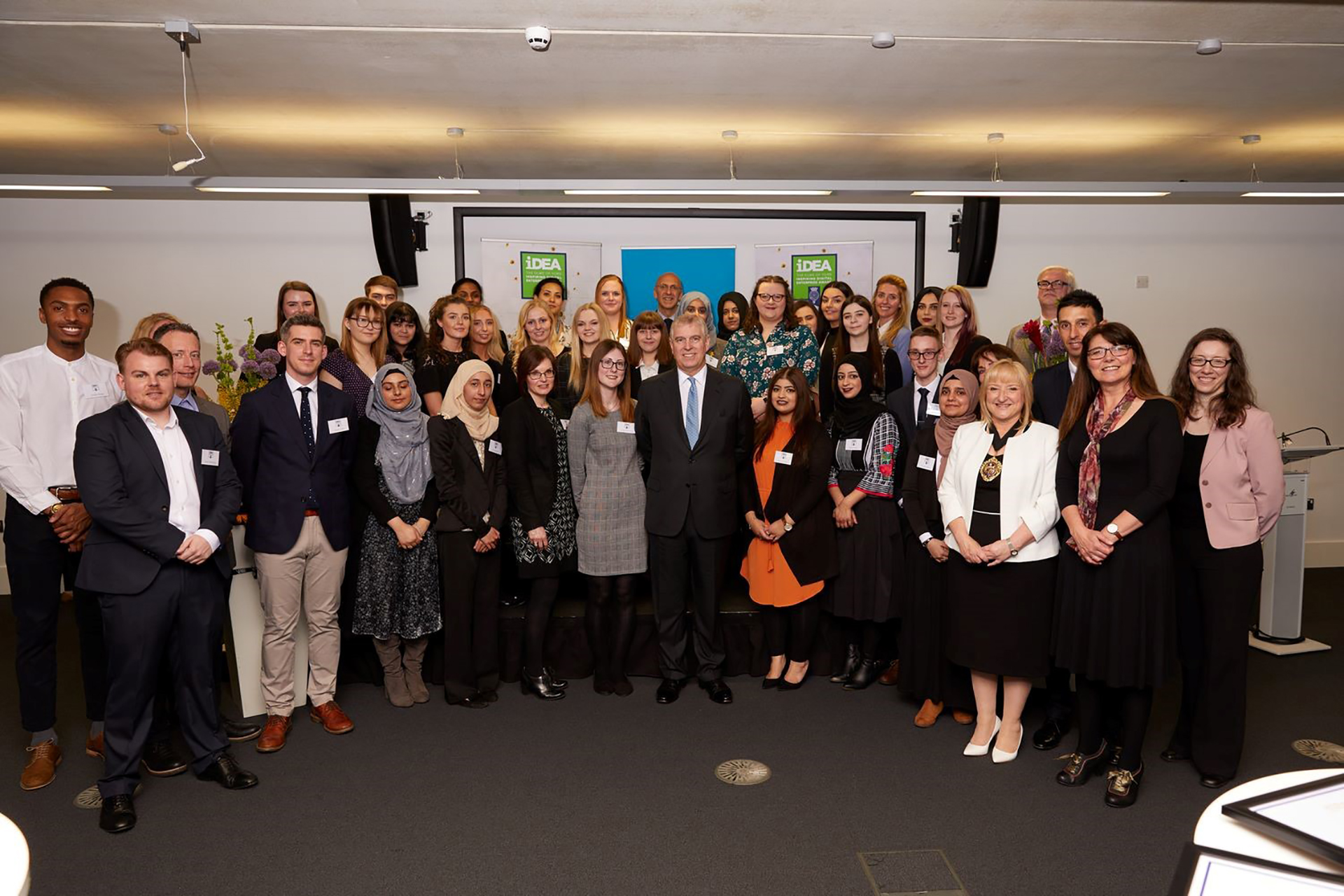Apprentices from Stockport Council awarded their Inspiring Digital Enterprise Award (iDEA) from The Duke of York