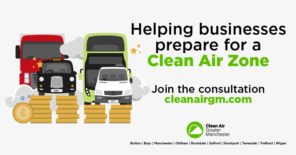 Businesses in Stockport asked to submit their views on Clean Air and Taxi Licensing proposals