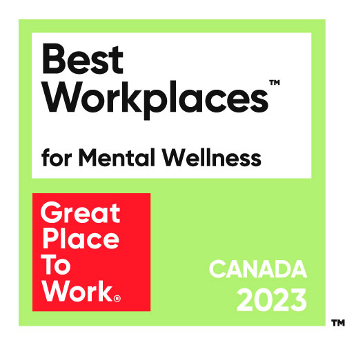2023 best workplaces for mental wellness Canada logo
