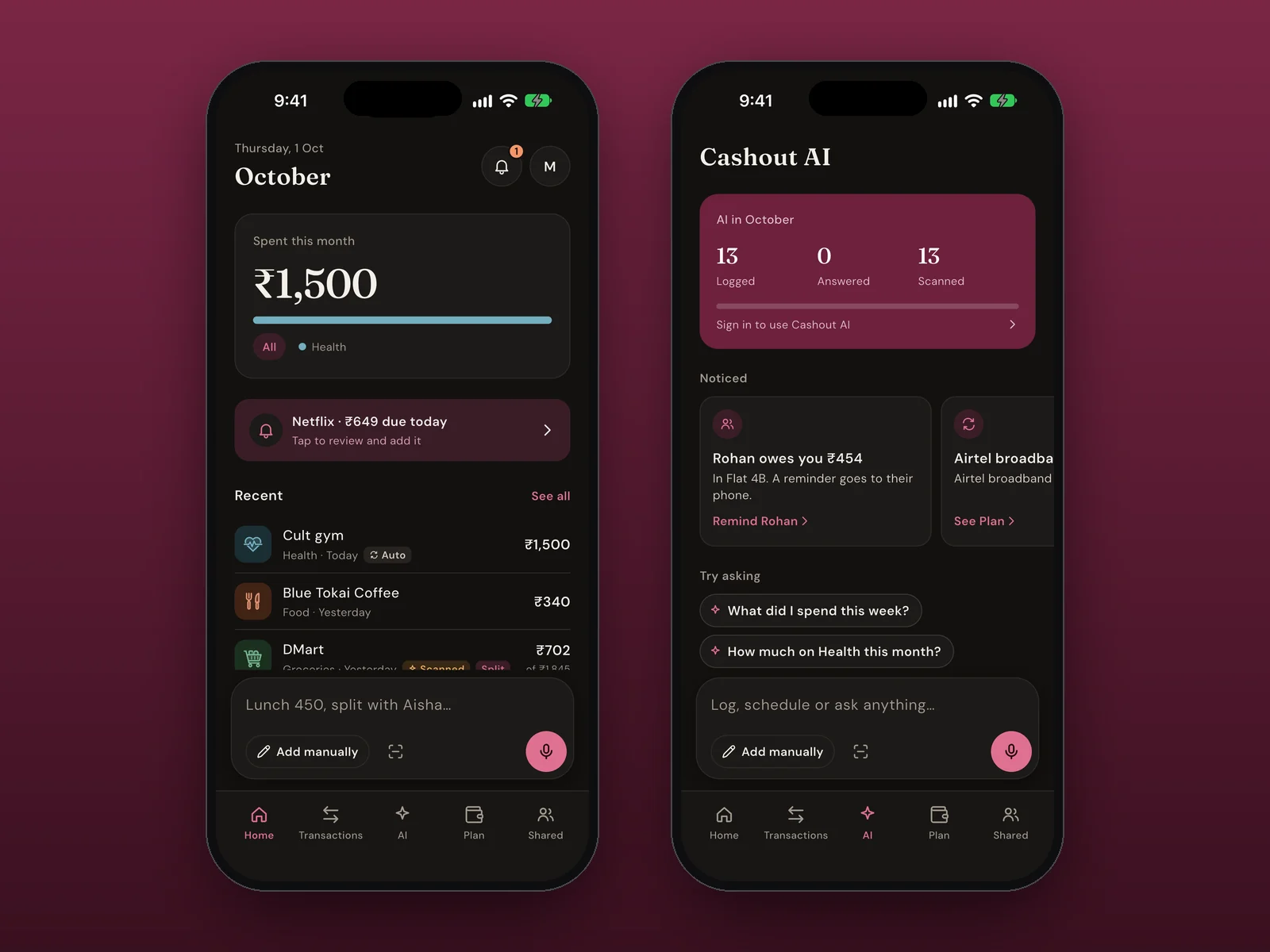 Cashout Home and AI