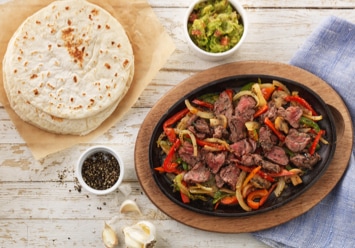Garlic and Peppercorn Steak Fajita
