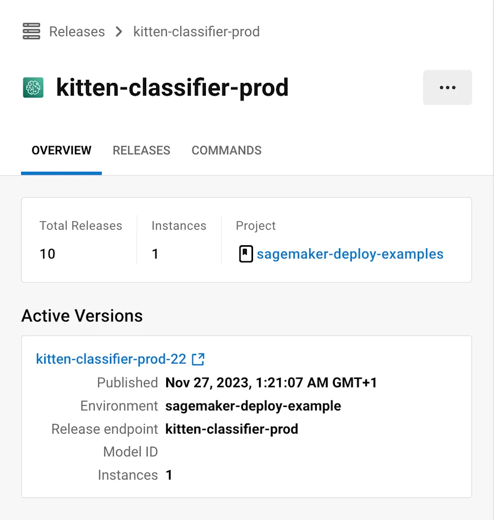 Amazon SageMaker deployment from CircleCI