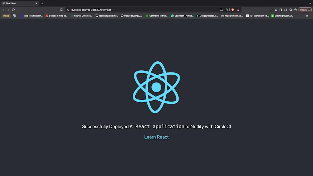 Application live - Netlify