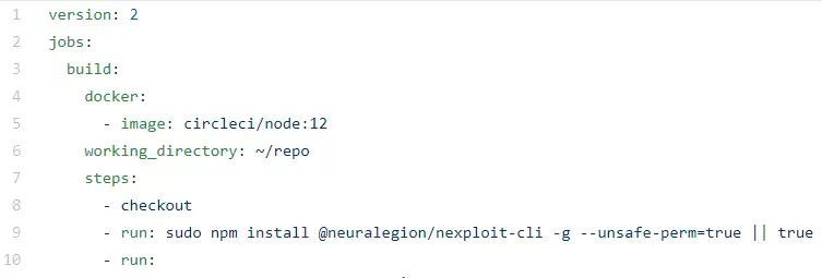 Output of NexPloit CLI