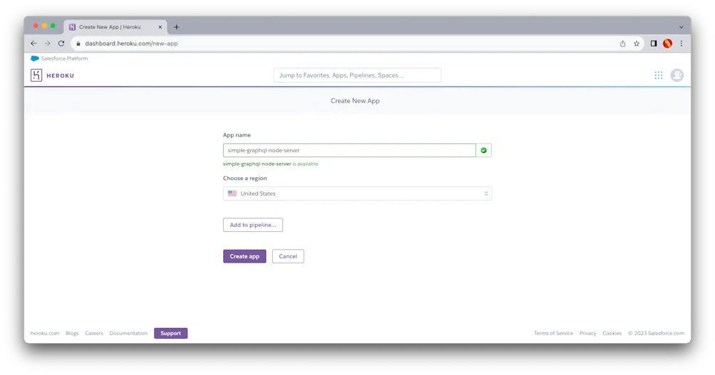 Create Heroku app