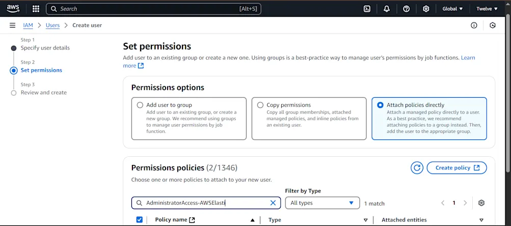 Set permissions