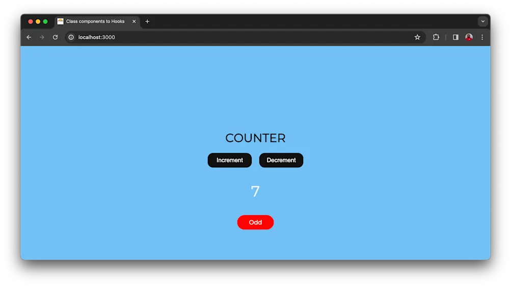 Odd and Even hooks display
