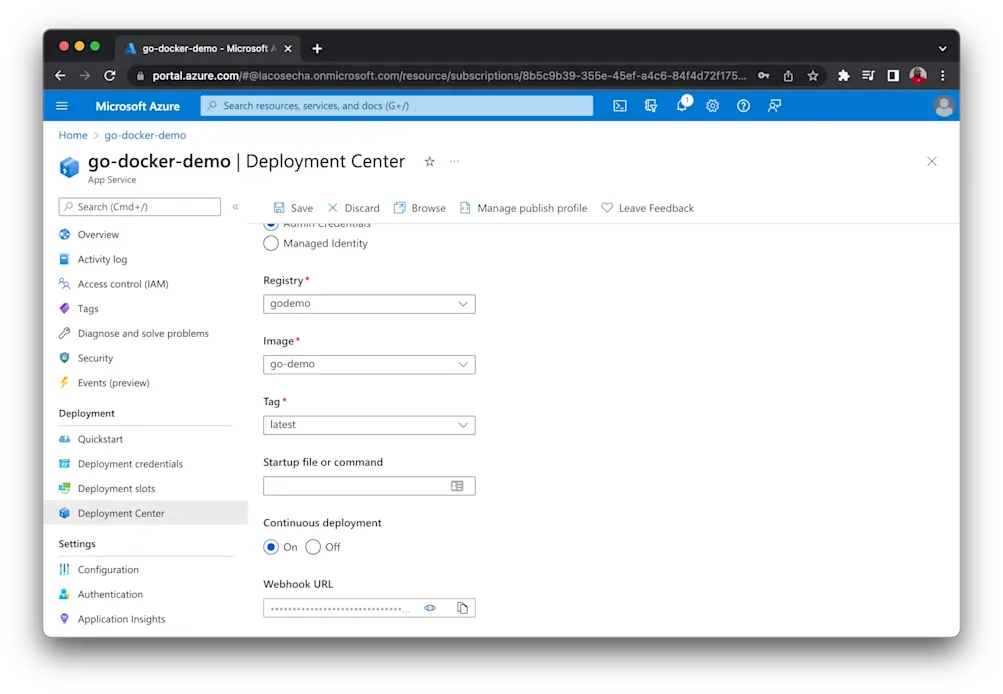Enable continuous deployment