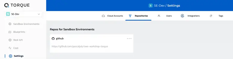 Adding a blueprint repository in the Torque UI