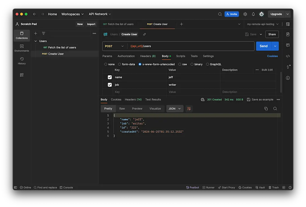 Add request 2 - Postman
