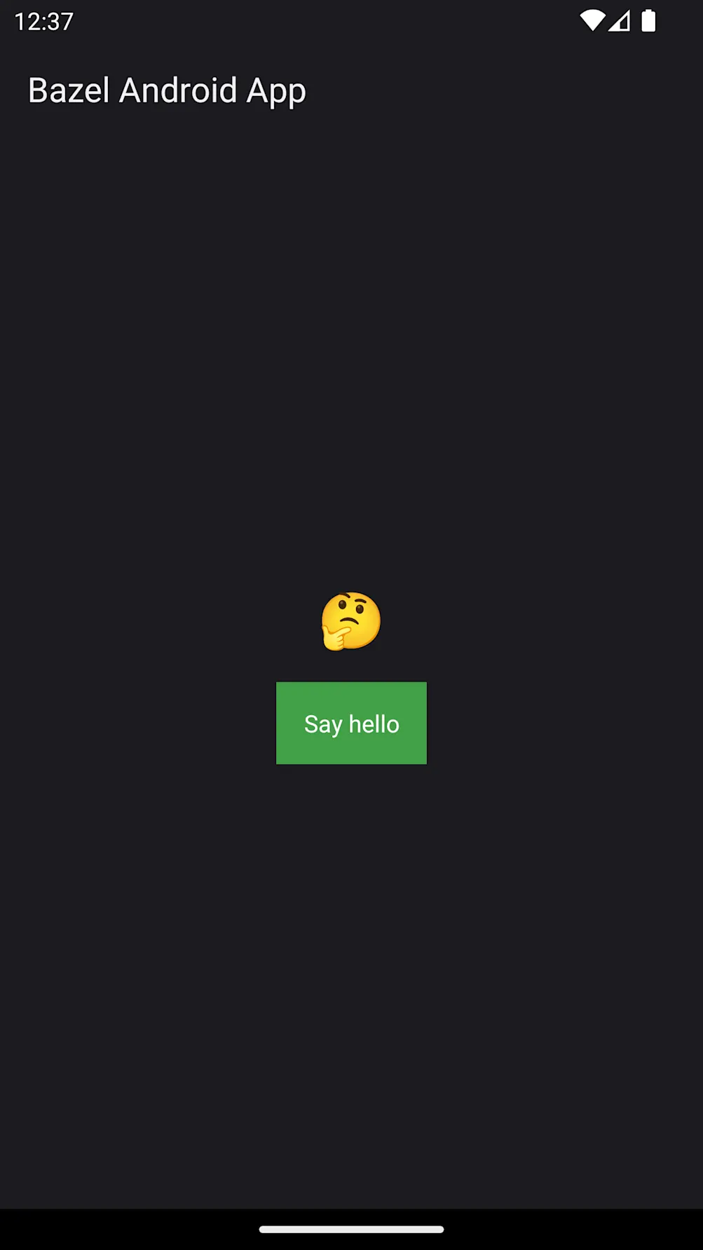 Bazel sample Android app demo
