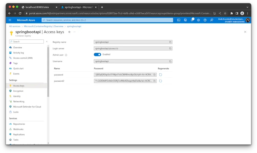 Obtaining Access Key