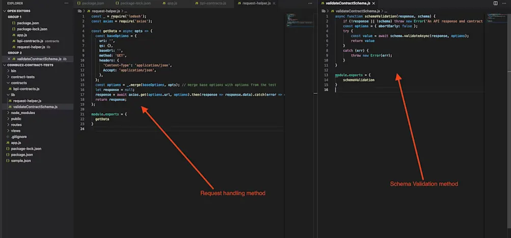 Side by side lib files