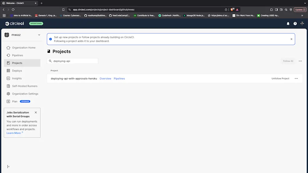 Add Project - CircleCI