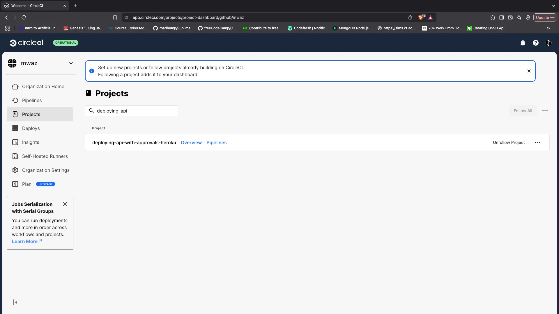 Add Project - CircleCI