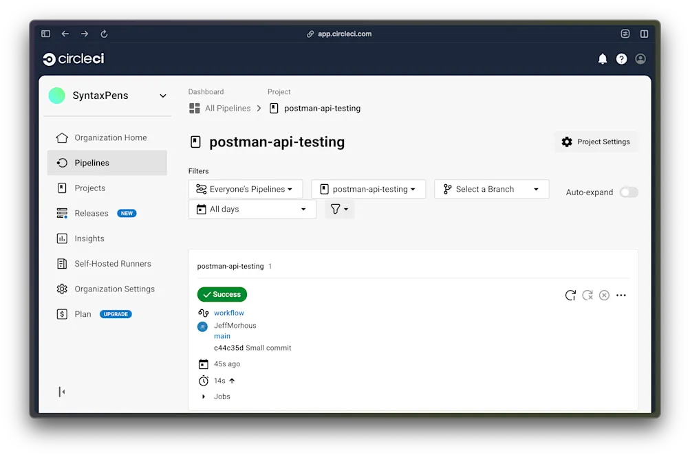 Build successful - CircleCI
