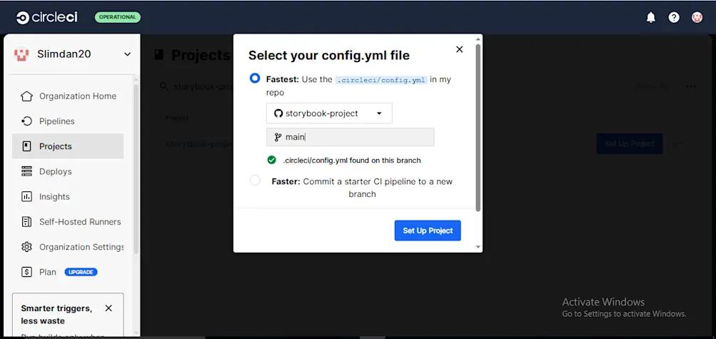Select fastest option