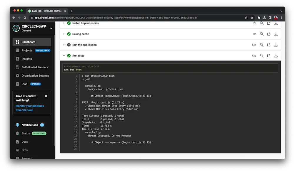 Build Details - CircleCI