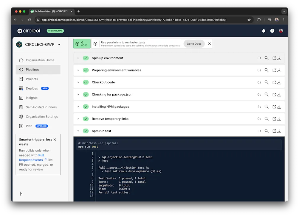 Build successful - CircleCI