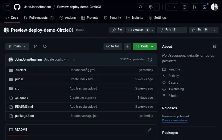 Sample GitHub project repository