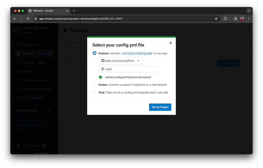 Configuring CircleCI