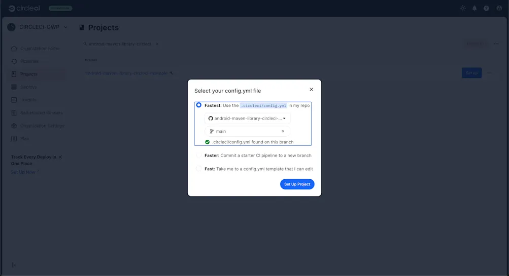 Configure project on CircleCI