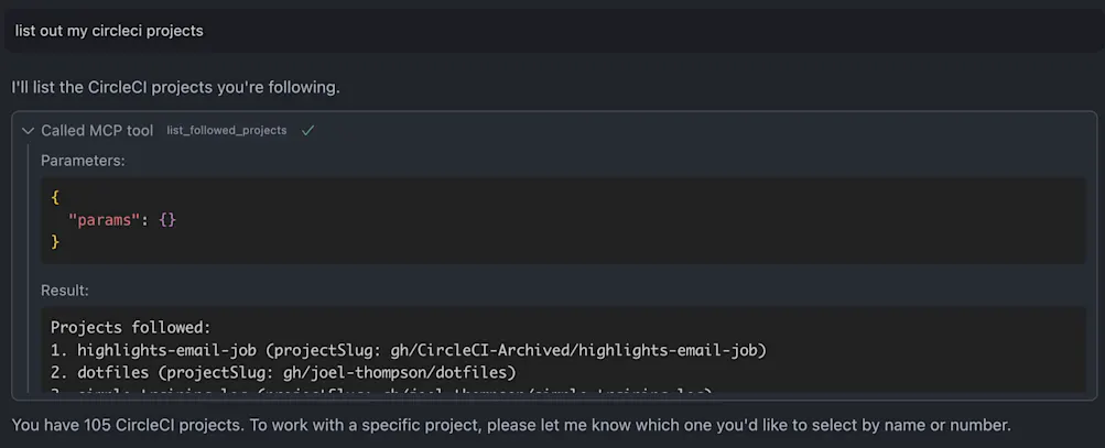 MCP-list-projects-tool-call