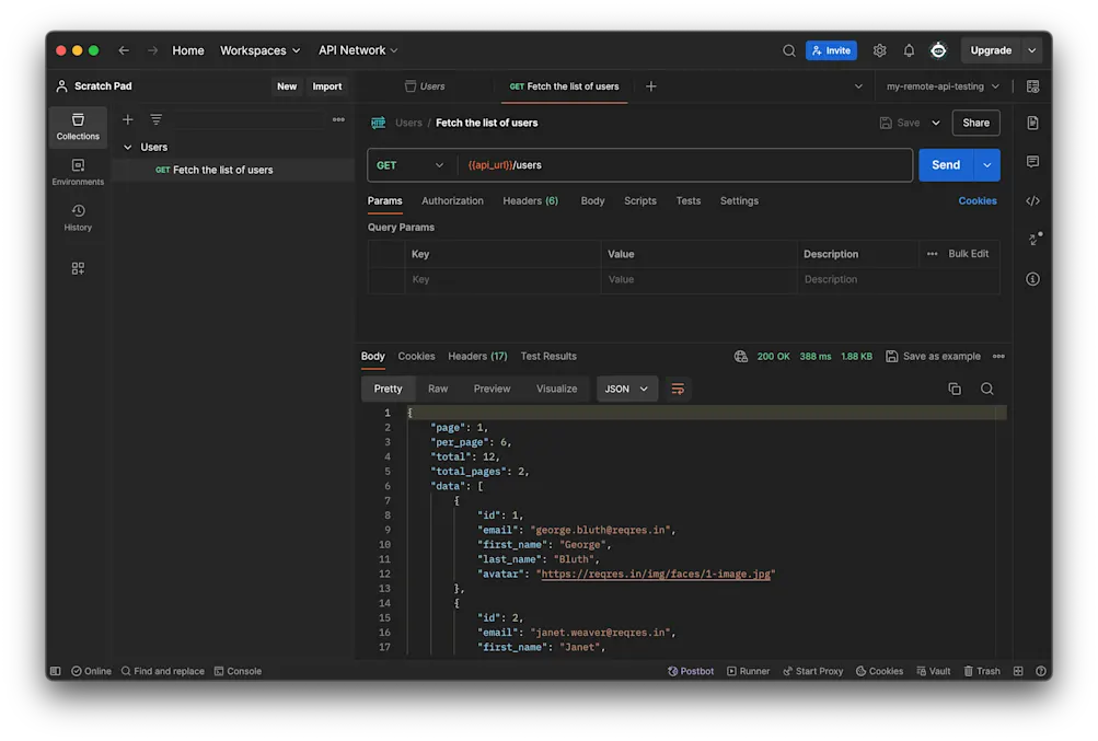 Add request - Postman
