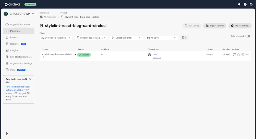 Project Build Successful