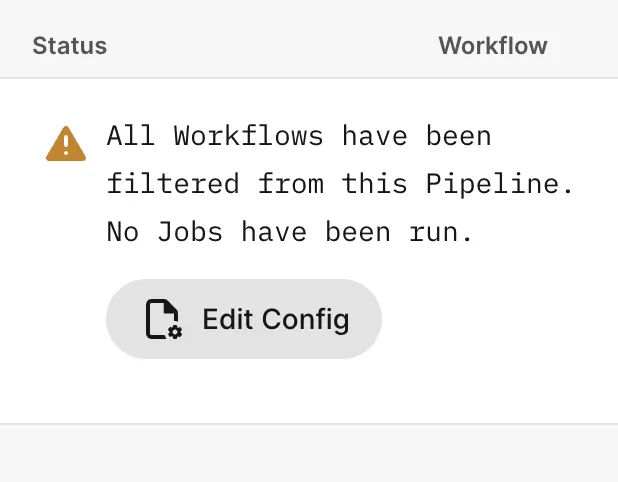 Previous handling of workflows being filtered out