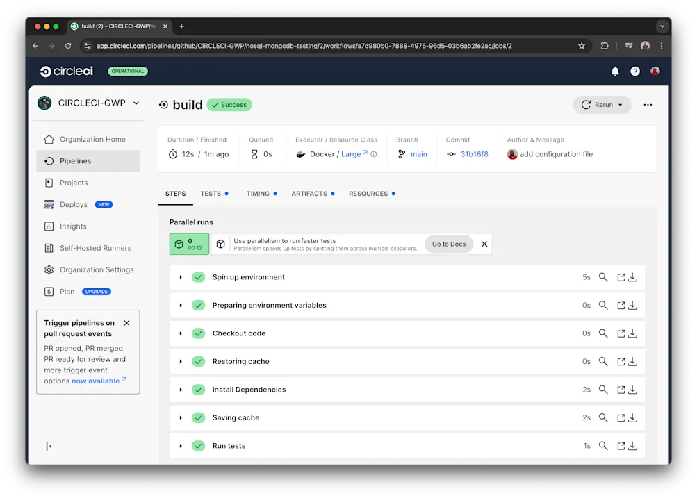 Build details - CircleCI