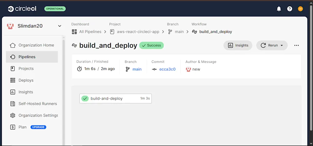 Successful CircleCI pipeline