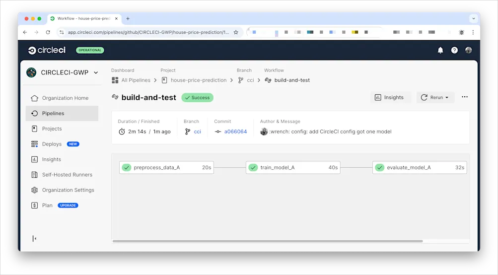 Testing a single pipeline