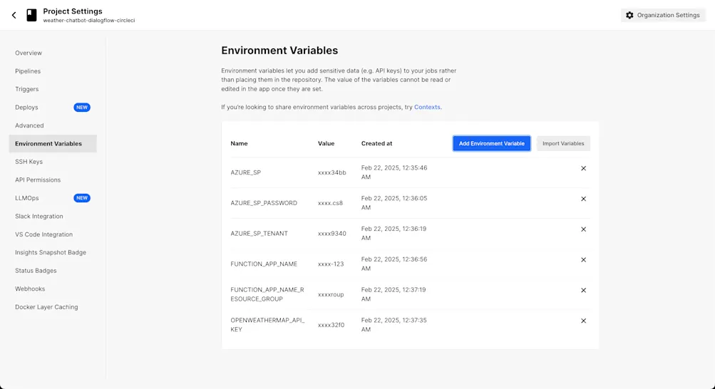 Environment Variables
