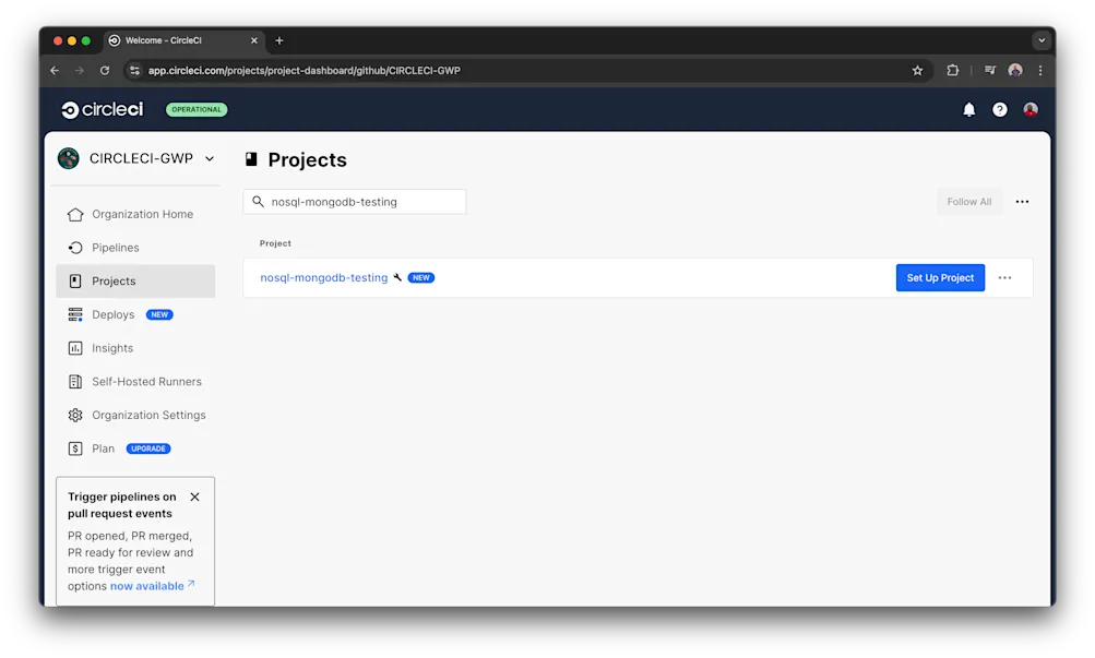 Add project - CircleCI