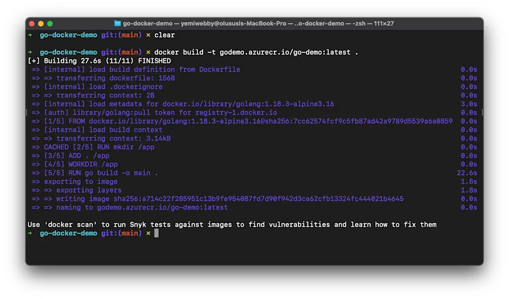 Build container image