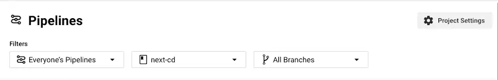 Project settings - CircleCI