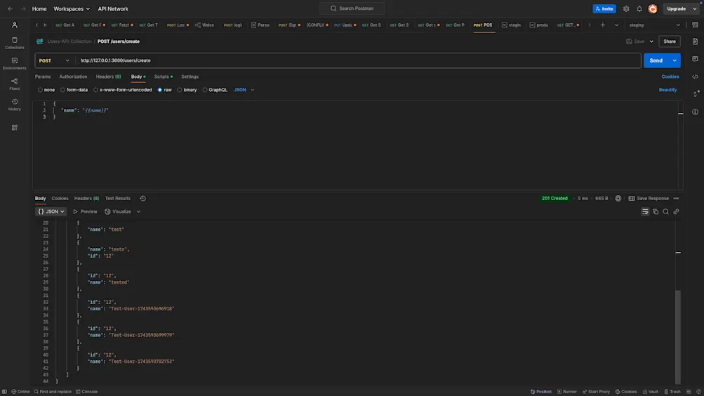 Dynamic parameters - Postman