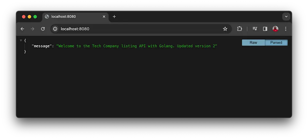 App running on local
