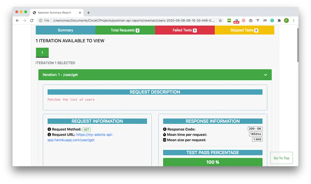 Test Results 3 - Reports
