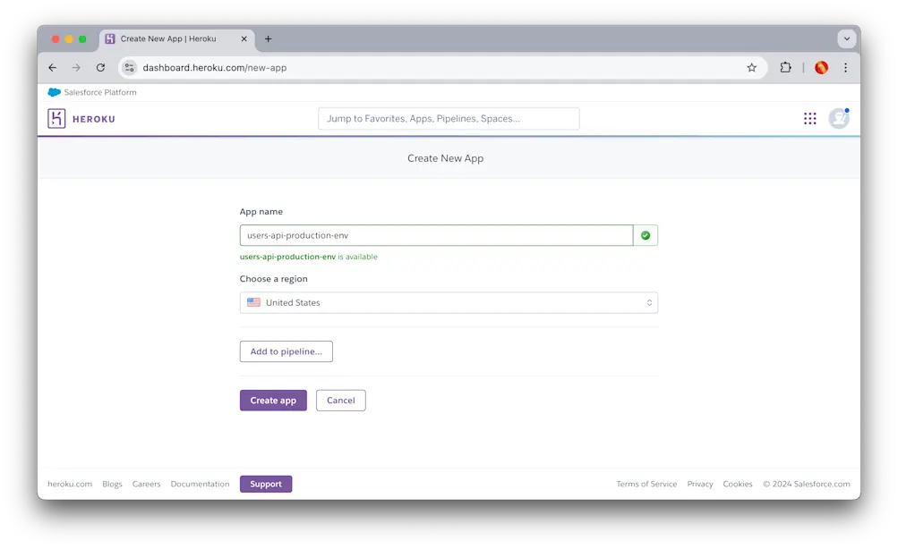 Production App - Heroku