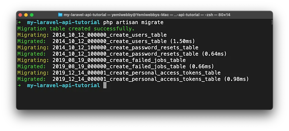 Successfull migration