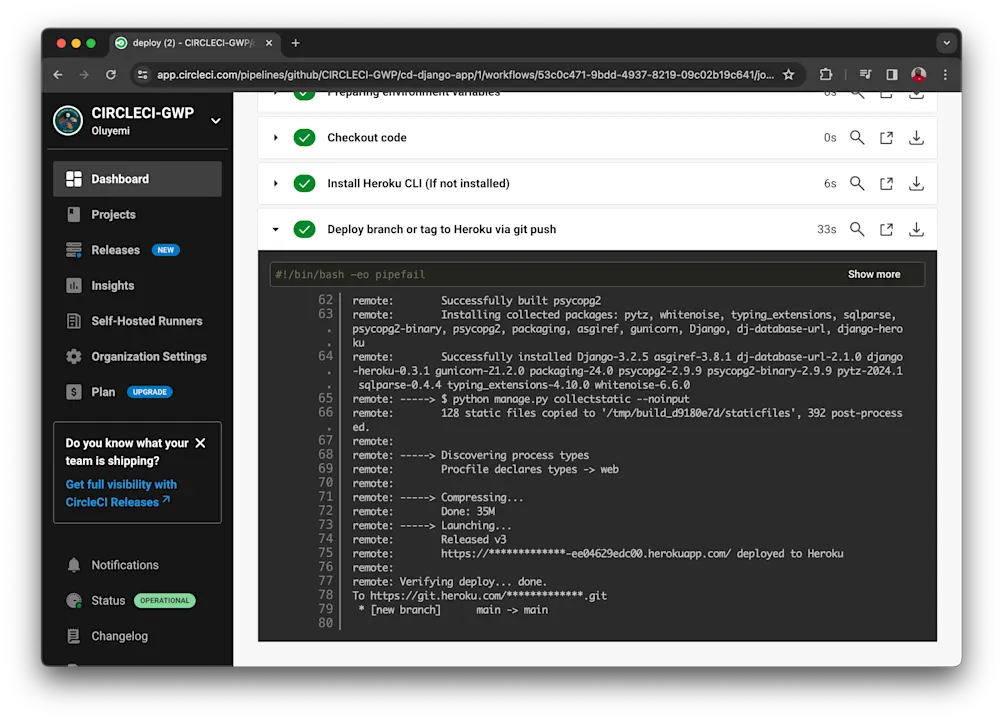 Build details - CircleCI
