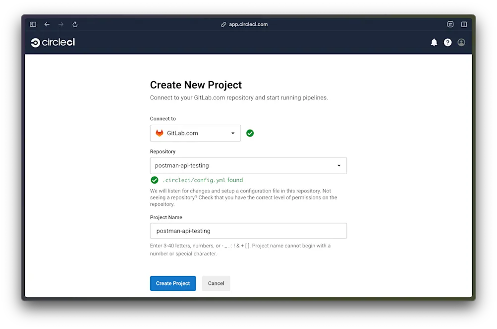 Add project - CircleCI