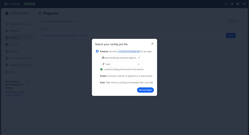 Configure project on CircleCI