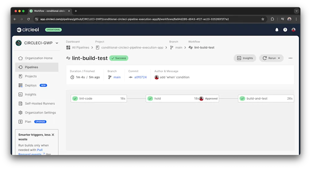 Successful execution
