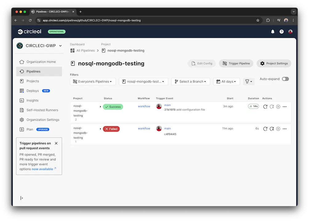 Build successful - CircleCI