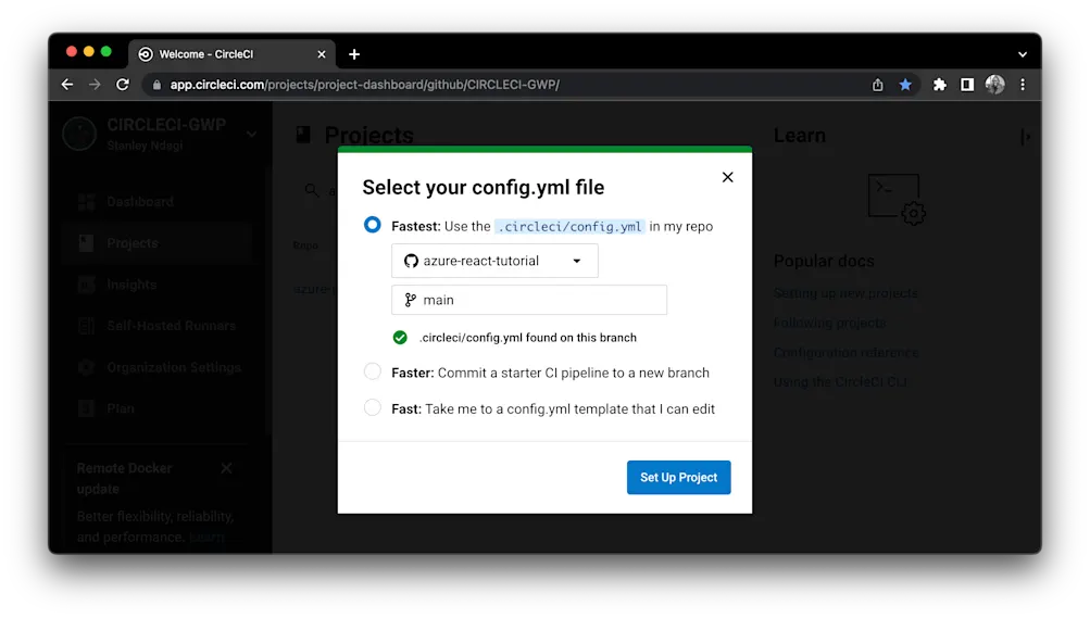 Select Configuration